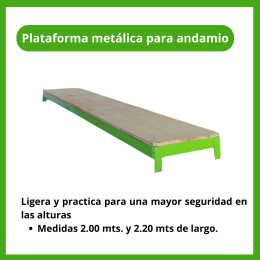 Andamio (plataforma metálica para andamio)