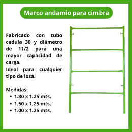 Cimbra (Marco andamio diversas medidas)
